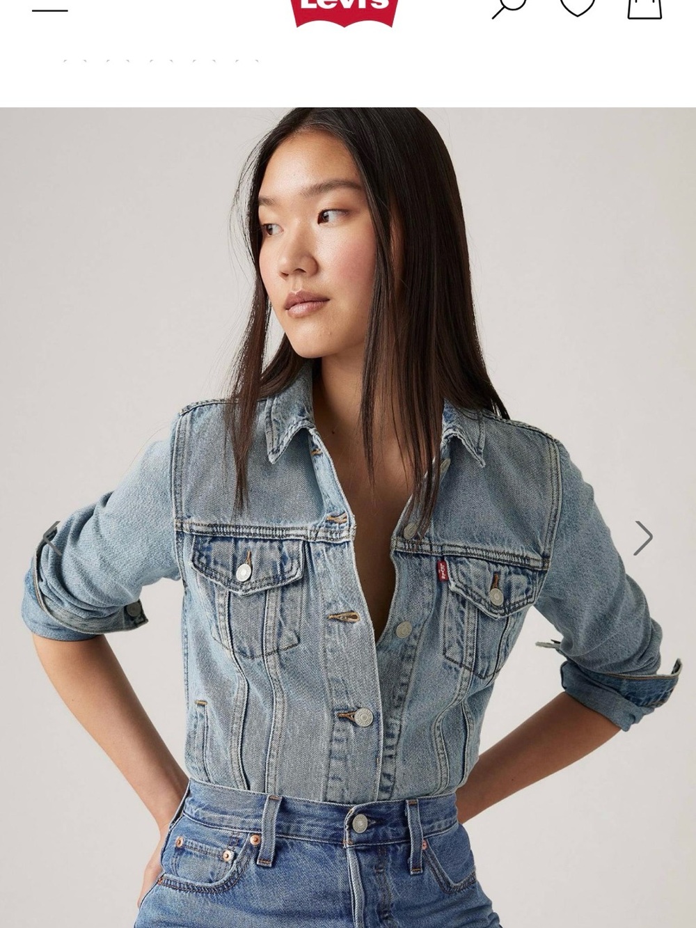 Levi's Light Blue Stonewash Denim Trucker Jacket